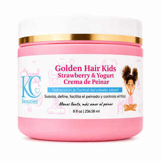 Crema de Peinado Golden Hair Kids – Strawberry & Yogurt 🍓🍦